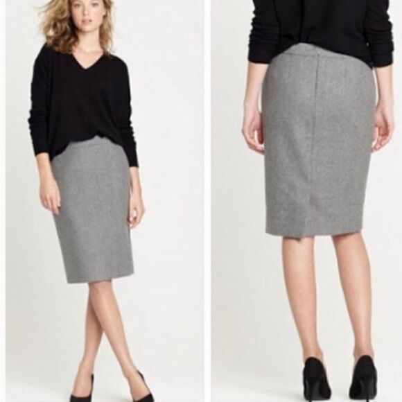 Vintage 100% Wool Pencil Skirt Classic Lined - Picture 10 of 10